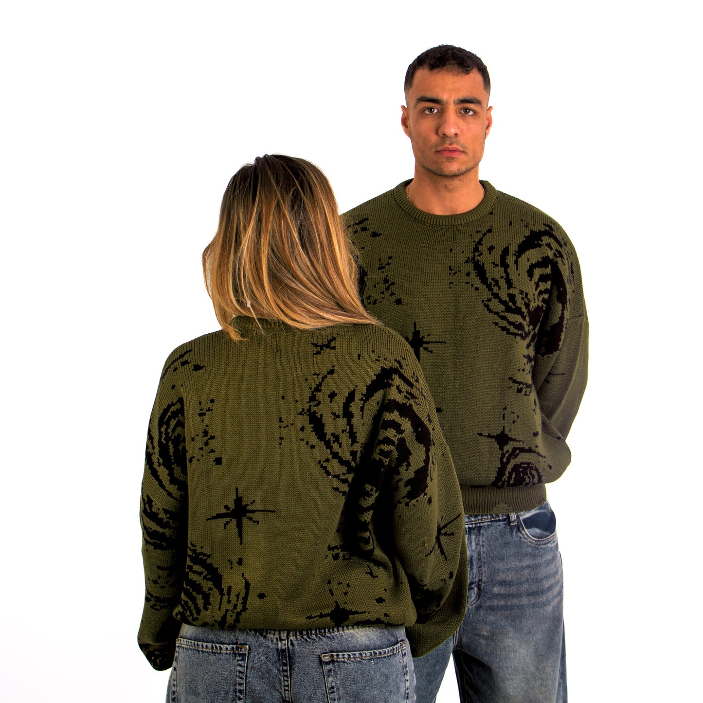 Docet Knitted Sweater Olive
