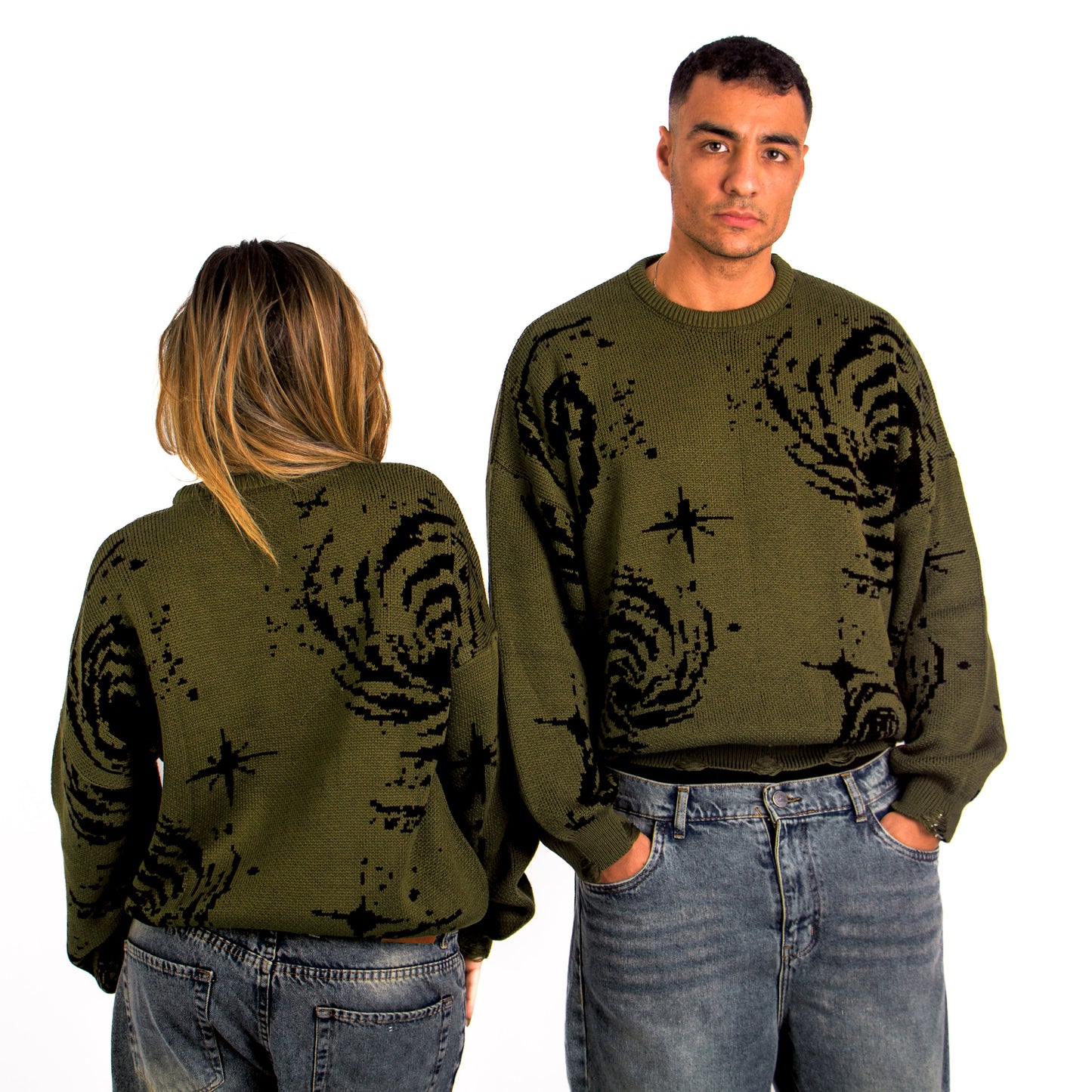 Docet Knitted Sweater Olive