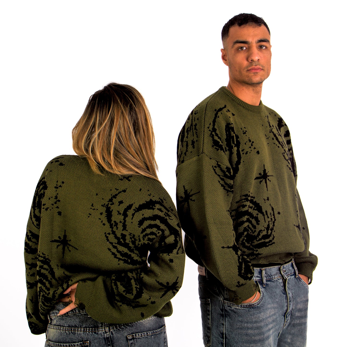 Docet Knitted Sweater Olive