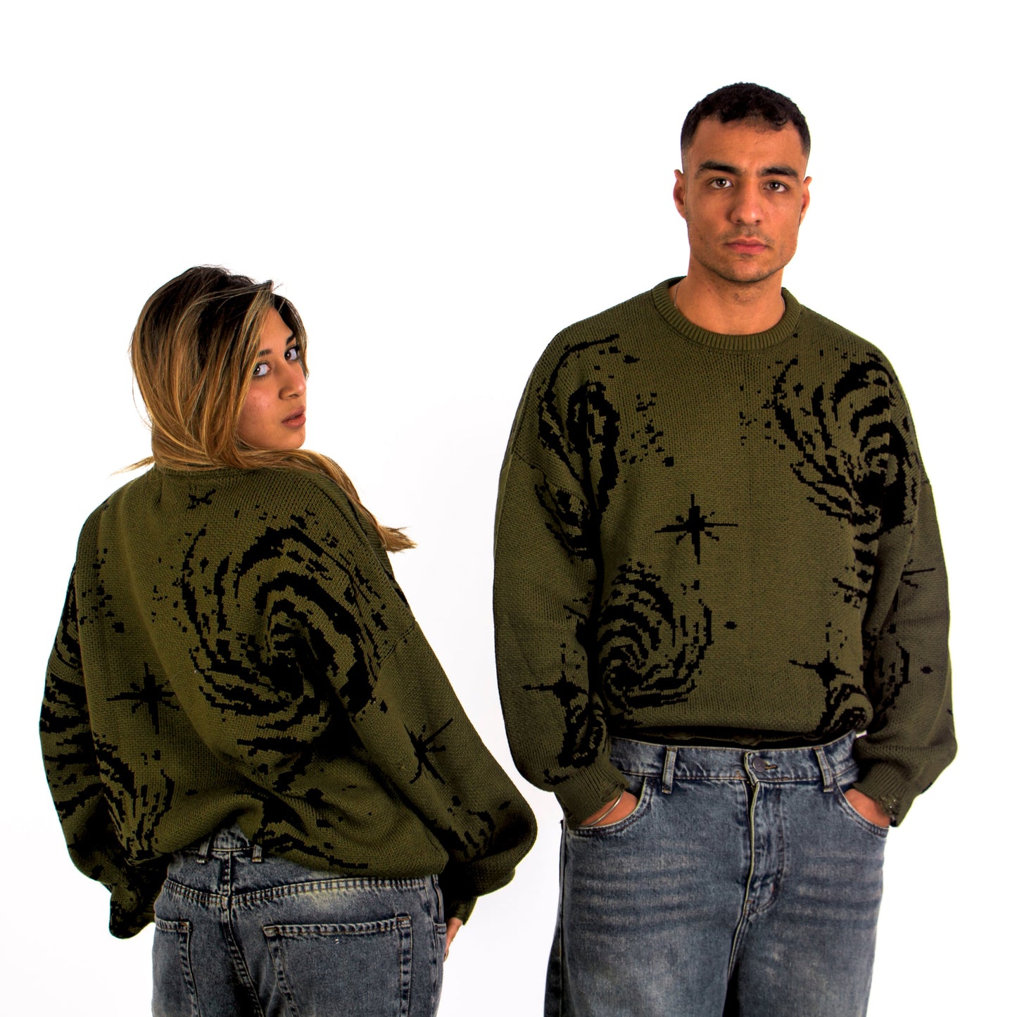 Docet Knitted Sweater Olive